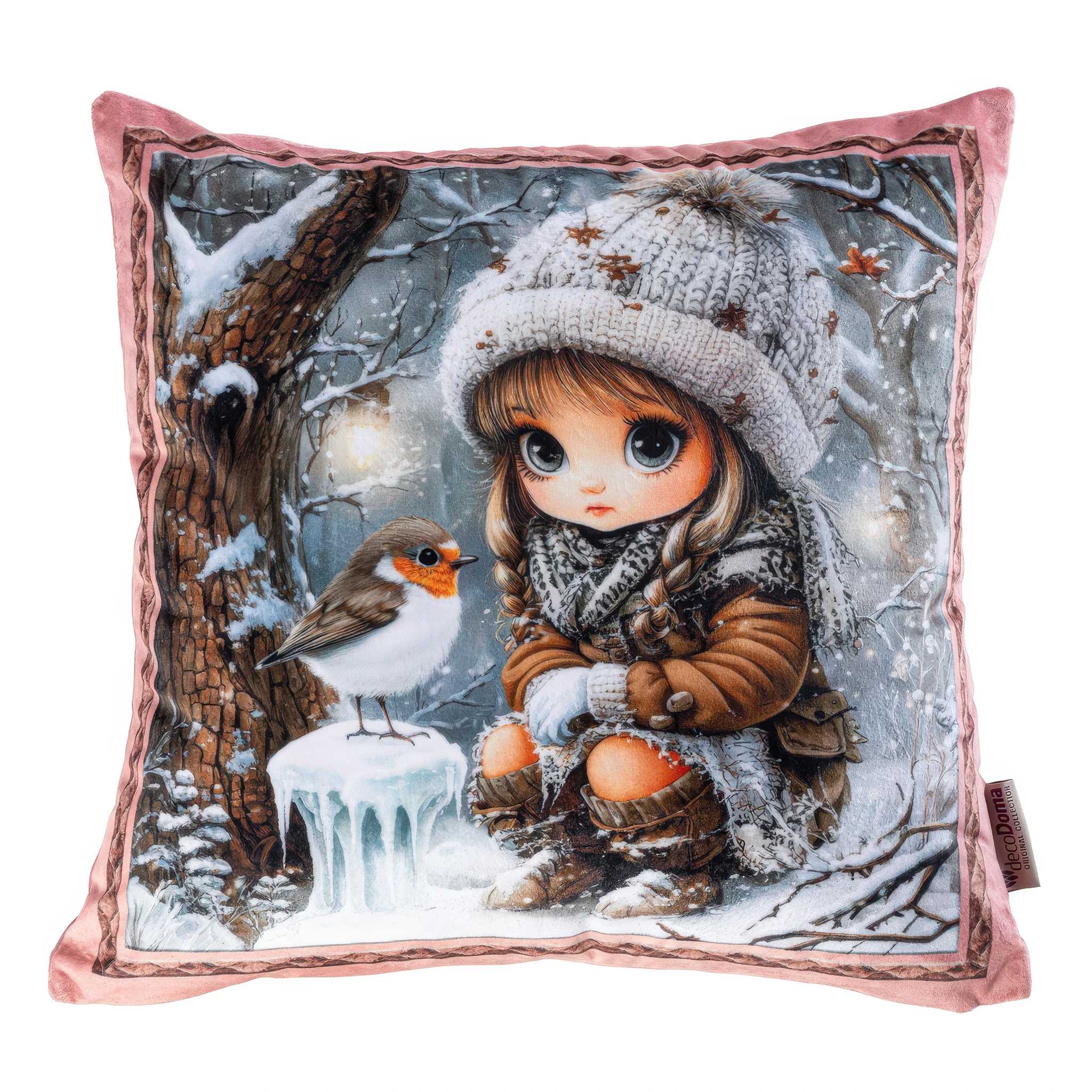 Sada 3 ks povlaků na polštářky WINTER GIRLS 45 x 45 cm
