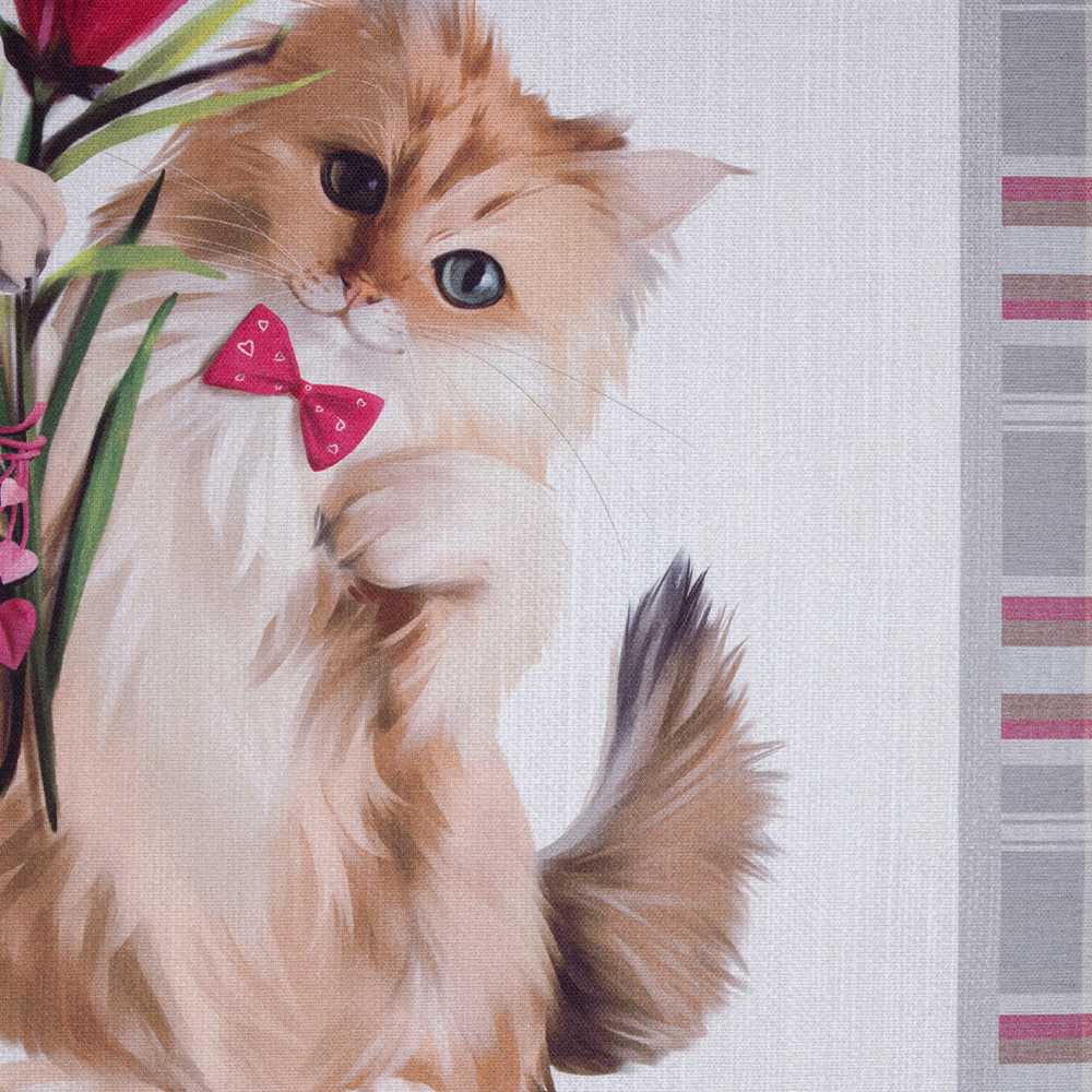 Kuchyňské utěrky KOŤÁTKA V KVĚTECH 50 x 70 cm 2 ks - galerie #5
