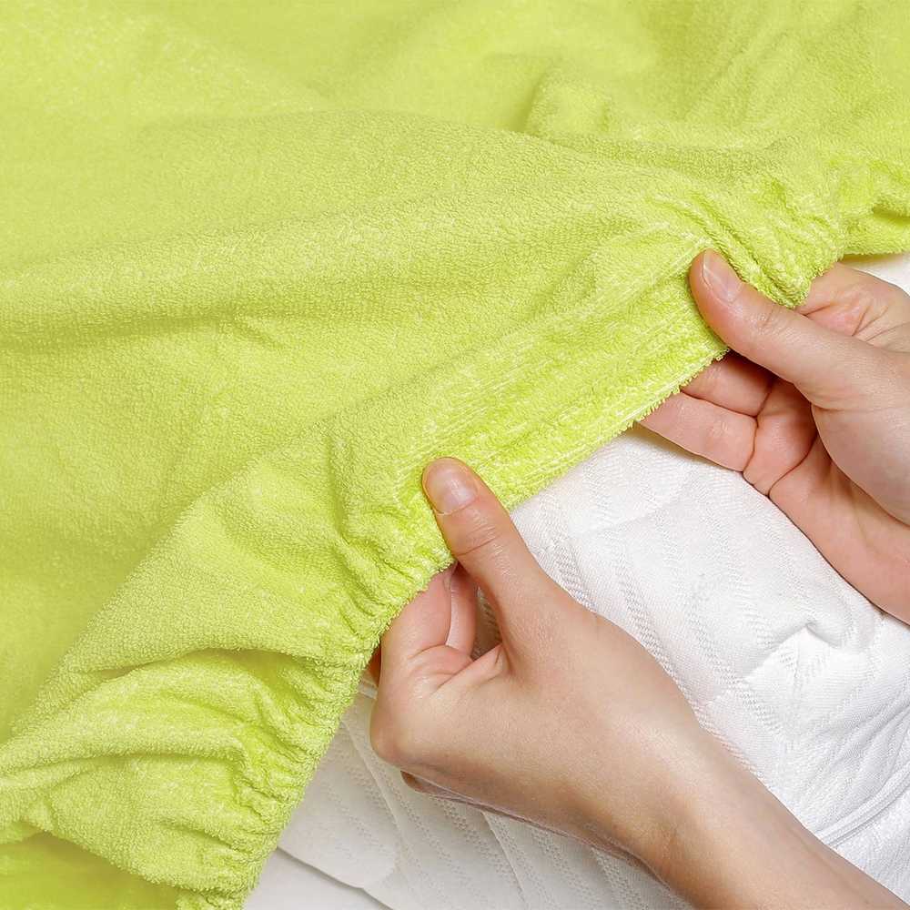 Nepropustné prostěradlo FROTÉ světle zelené - galerie #2