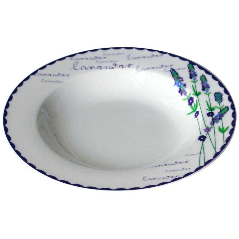 Keramický hluboký talíř Levandule 21,5 cm
