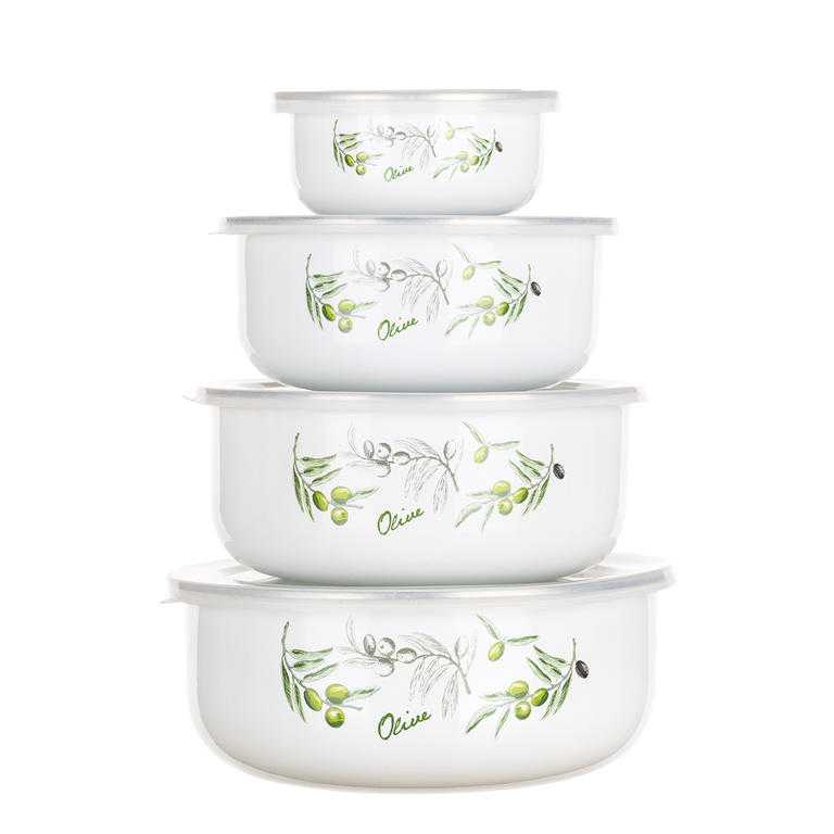 Zestaw misek emaliowanych Olives 4 szt., BANQUET