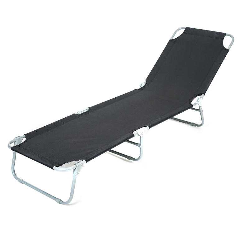 Plážové lehátko SUNBAY antracit
