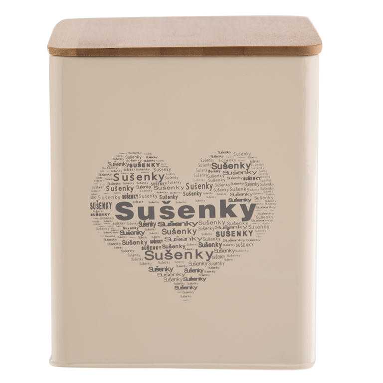 Plechová dóza SRDCE na sušenky
