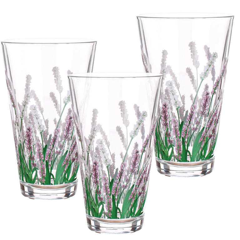 Sada sklenic LAVENDER 340 ml 3 ks