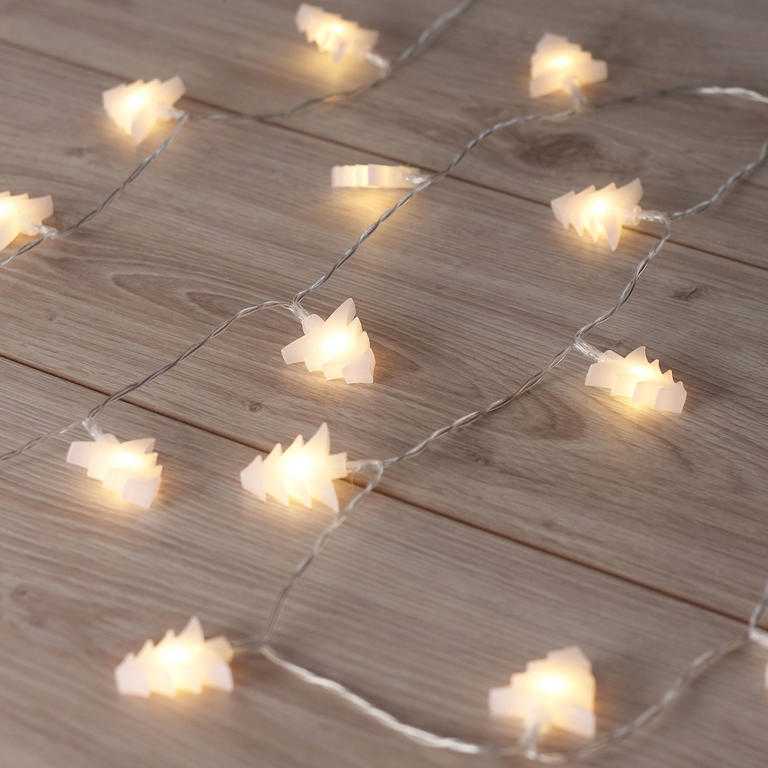 Světelný řetěz s 20 LED stromečky 2,4 m