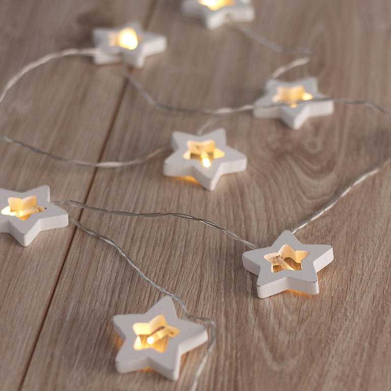 Světelný řetěz WOODENSTAR 10 LED 1,65 m