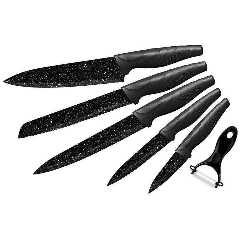 Set de cuţite 5 buc + decojitor