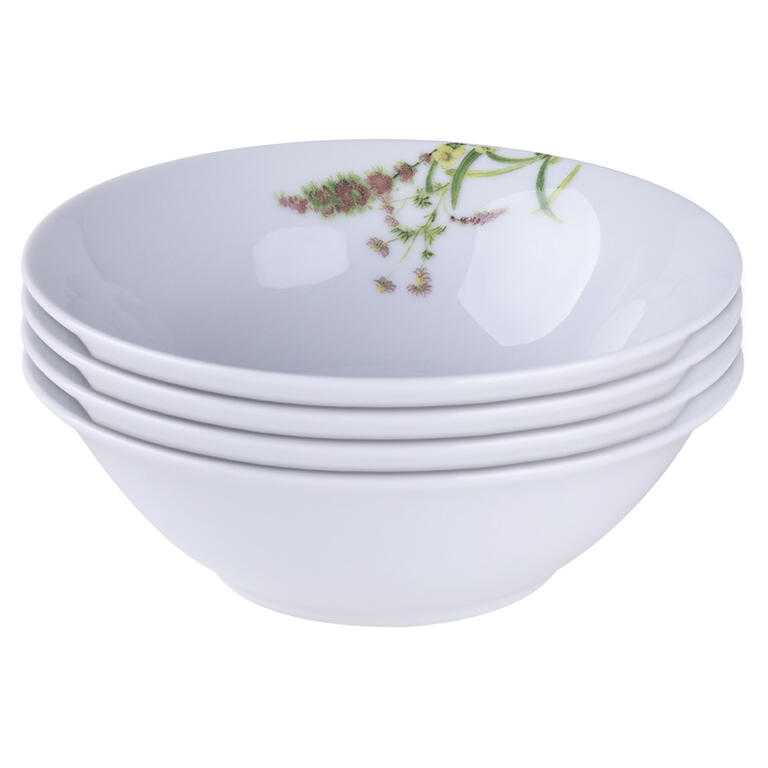 Sada porcelánovýách misiek HERBAL GARDEN 4 ks
