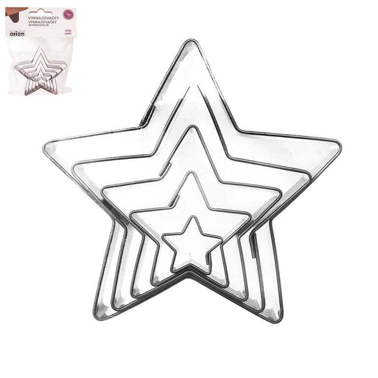 Forme din inox STEA, 5 buc