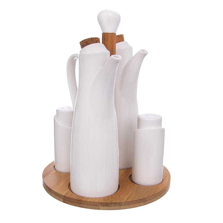 Porcelánová dochucovacia súprava BAMBU 4 + 1