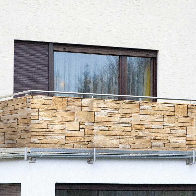 Balkonová zástěna PÍSKOVCOVÉ KAMENY
