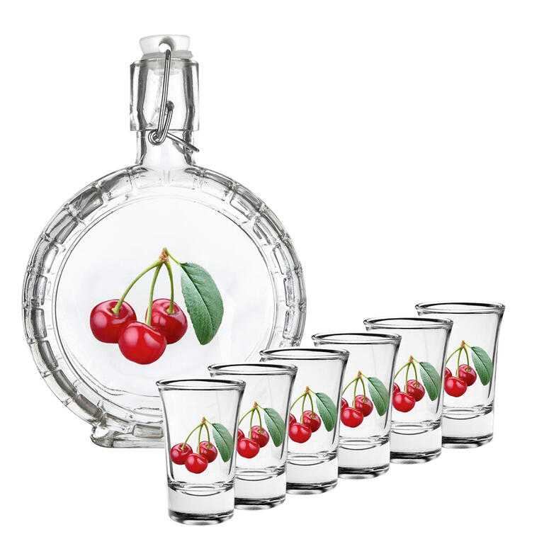 Sada ploskačky a 6 ks odlievok CHERRY