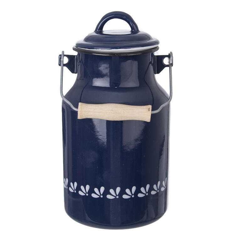 Smaltovaná kanva na mlieko MODROTLAČ 2 l