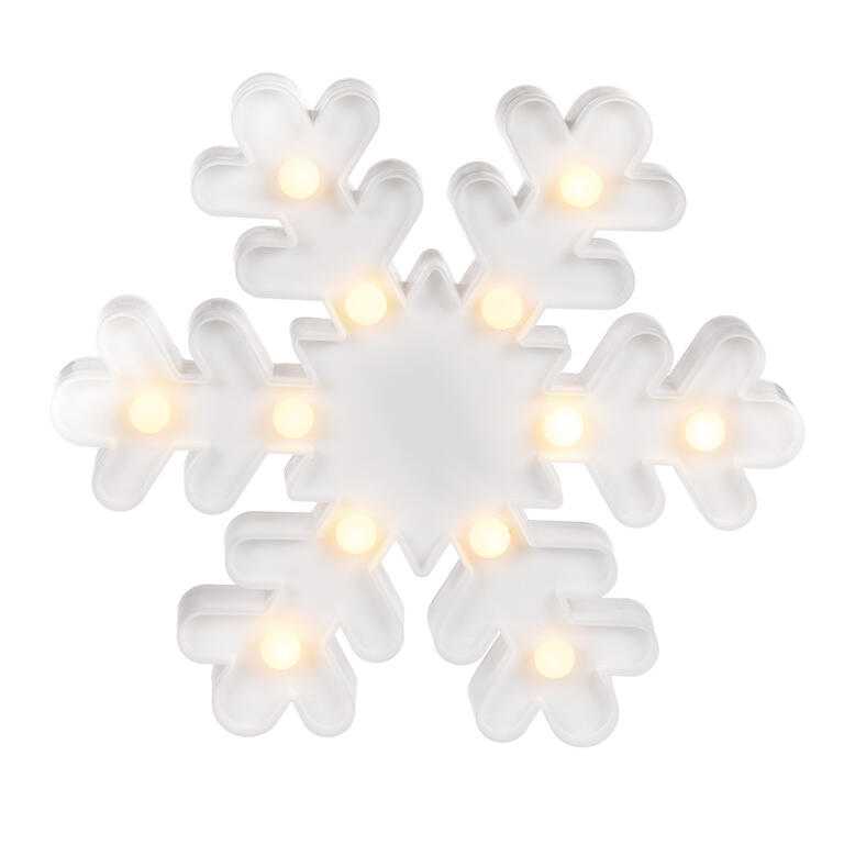 Světelná dekorace vločka 12 LED