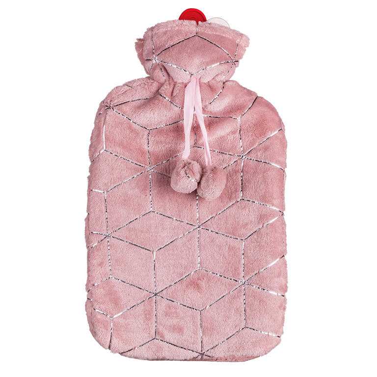 Termofor - pungă pentru apă caldă CUBE, 2l, roz