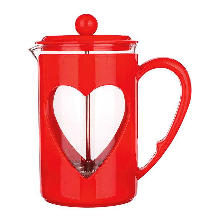 French press SRDCE červená