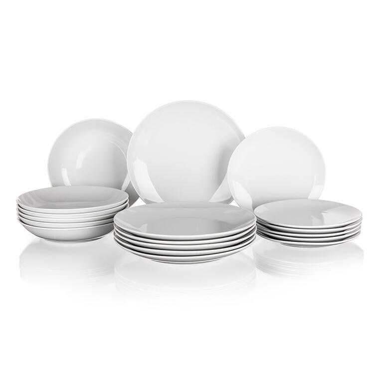 Komplet talerzy z porcelany MARION 18 szt