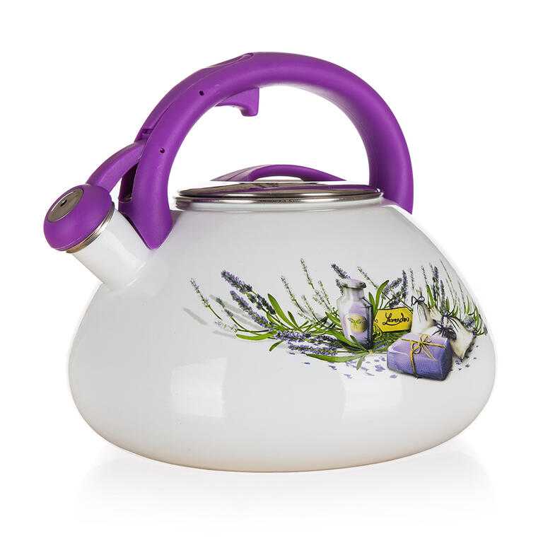 Czajnik emaliowany z gwizdkiem LAVENDER 3 l