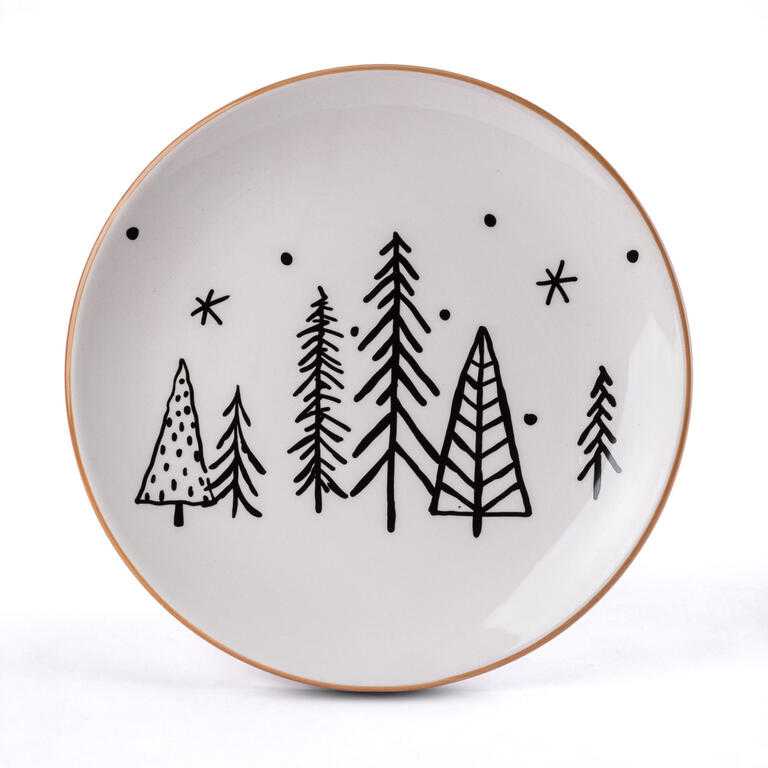 Ceramiczny talerz CHOINKI 24 cm