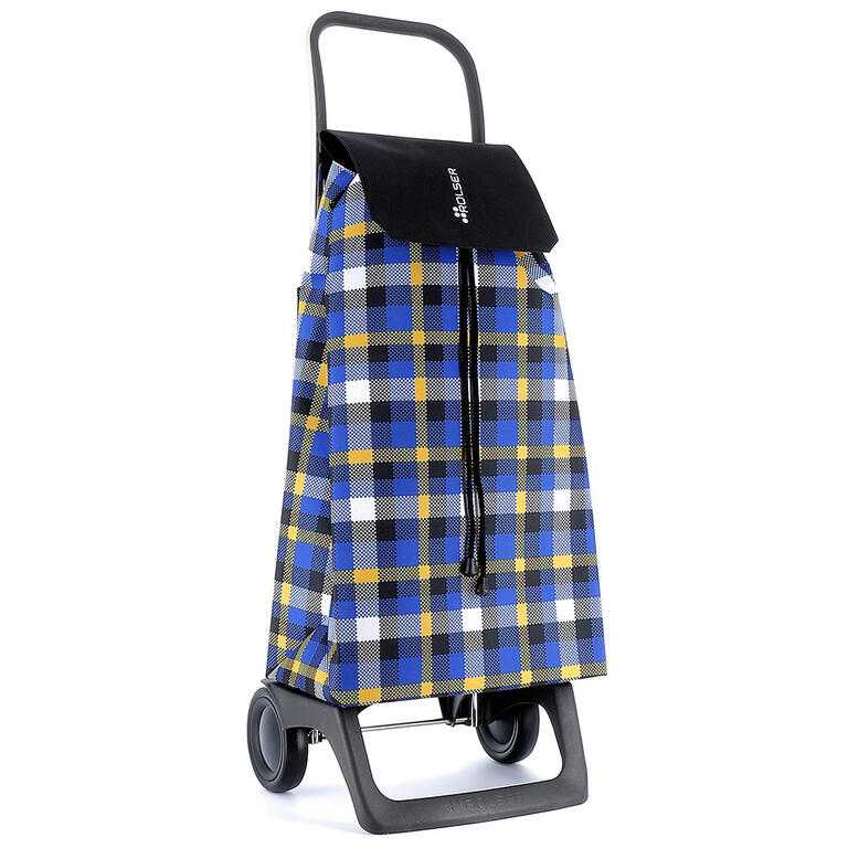 Taška na kolečkách ROLSER Jet Scottish Joy, modré káro