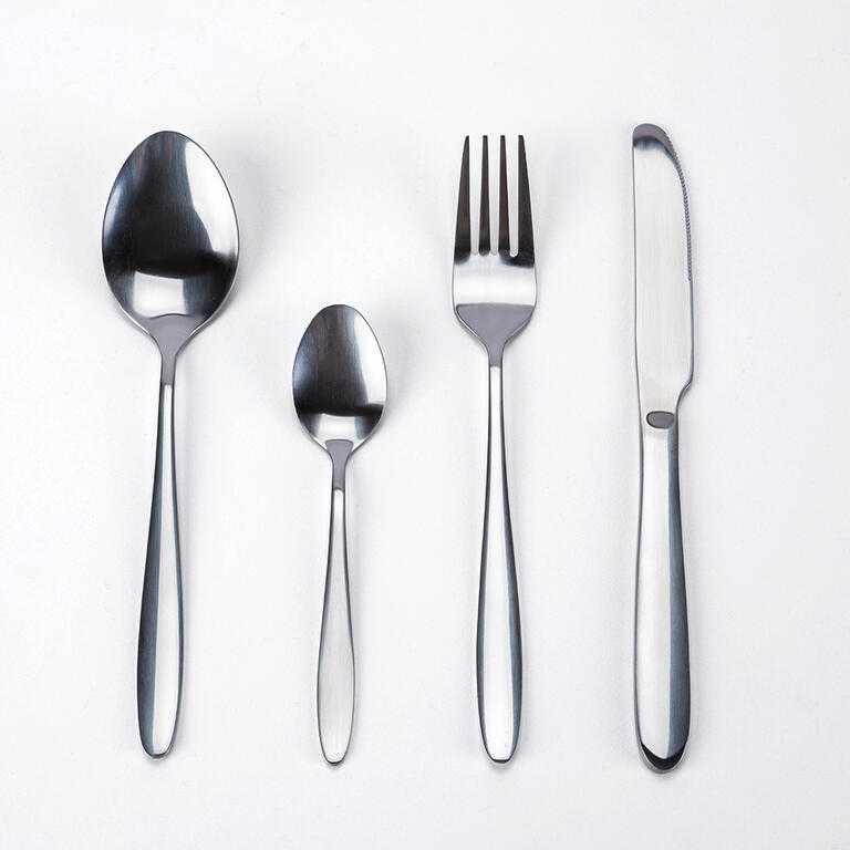 Set tacâmuri din oțel inoxidabil SILVER 24 buc