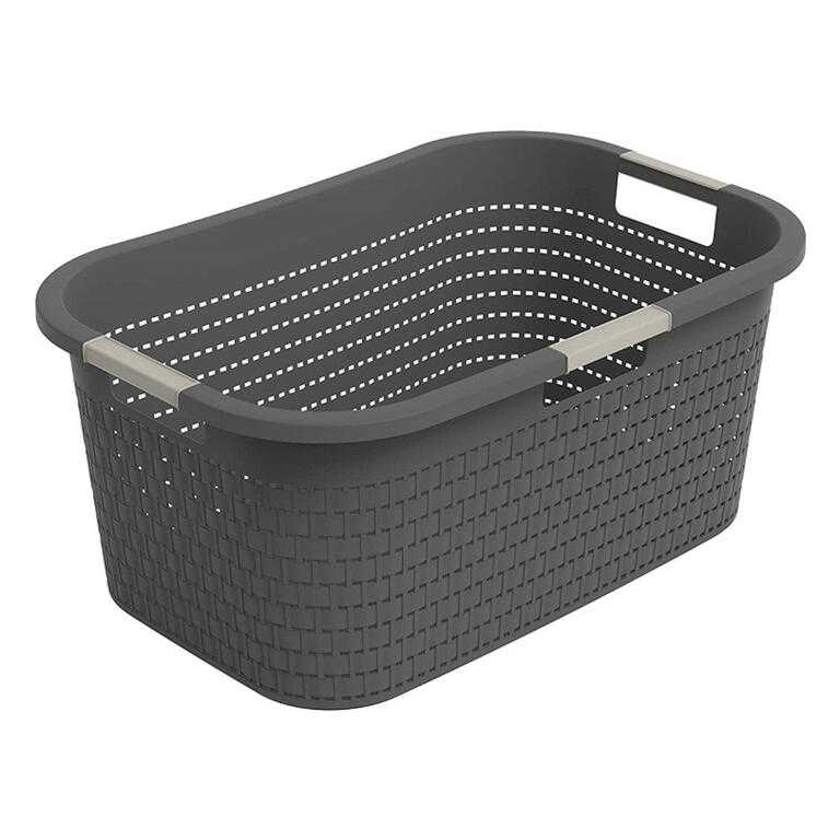 Koš na čisté prádlo COUNTRY antracit, 40 l