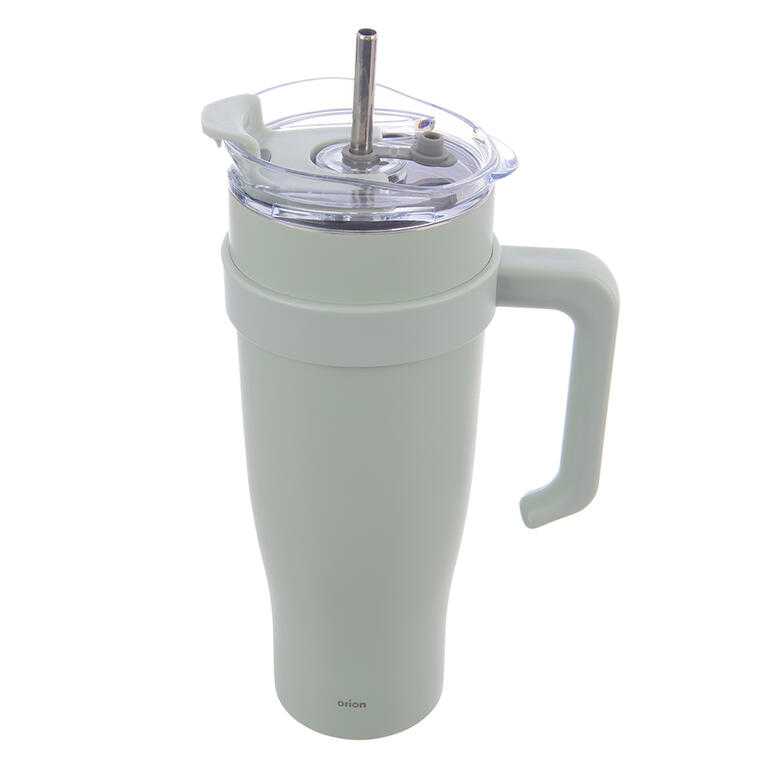 Nerezový termohrnek s brčkem TERMO 1,2 l, zelený