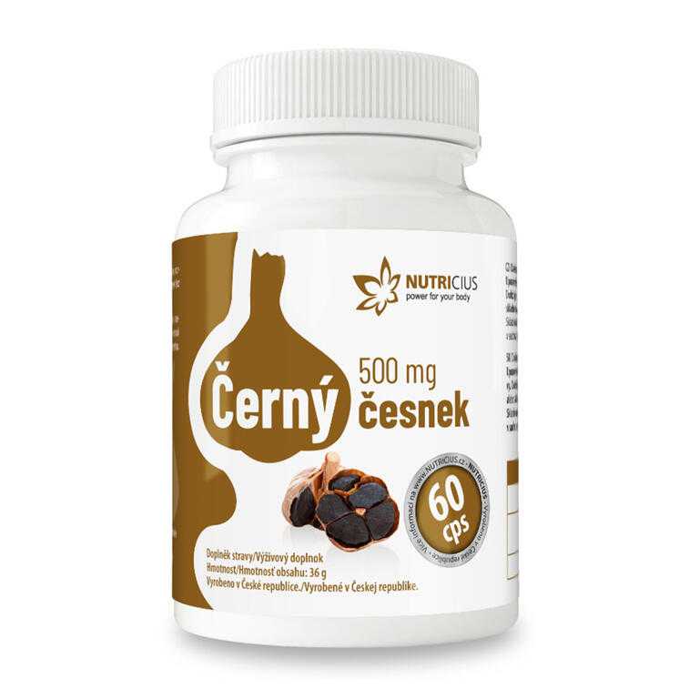 Černý česnek 500 mg 60 kapslí