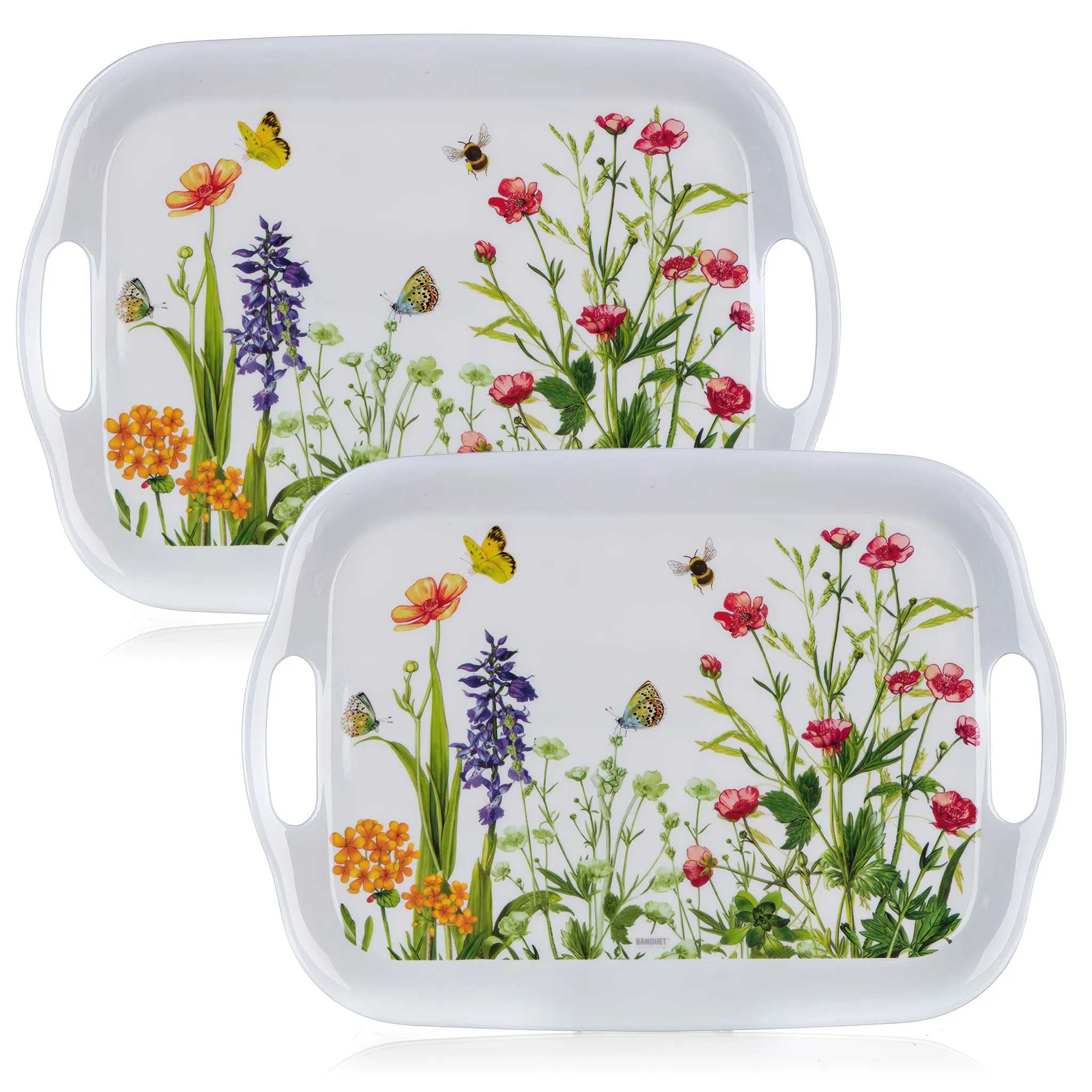 Sada melaminových táců MEADOW 36 x 25,5 cm 2 ks