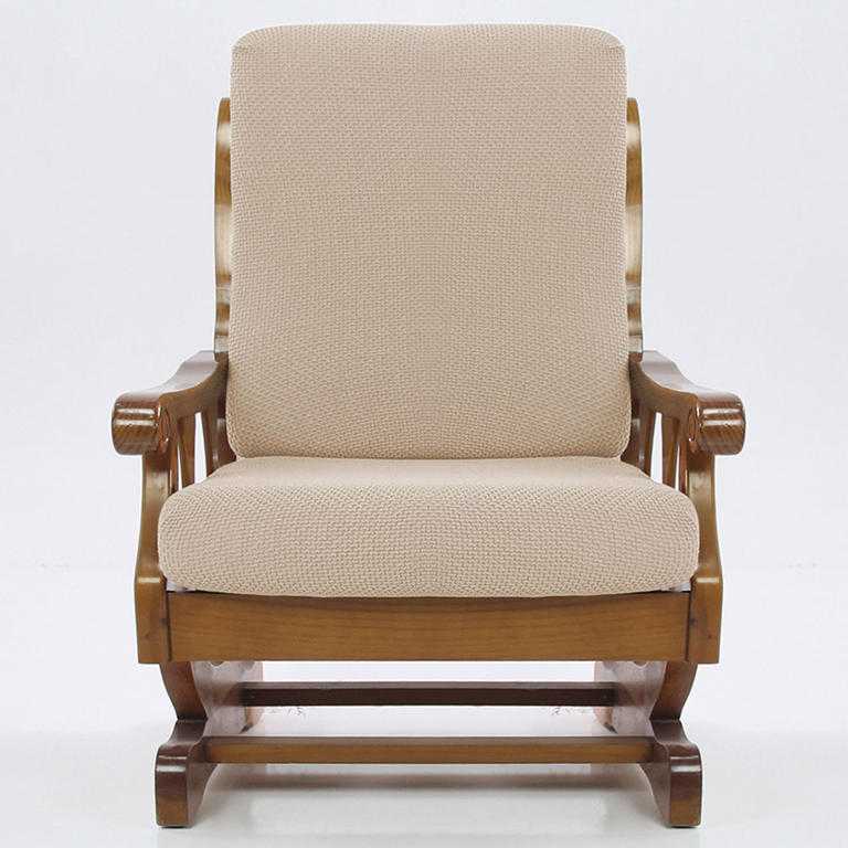 fotel z drewnianymi bokami (sz. 60 - 80 cm)