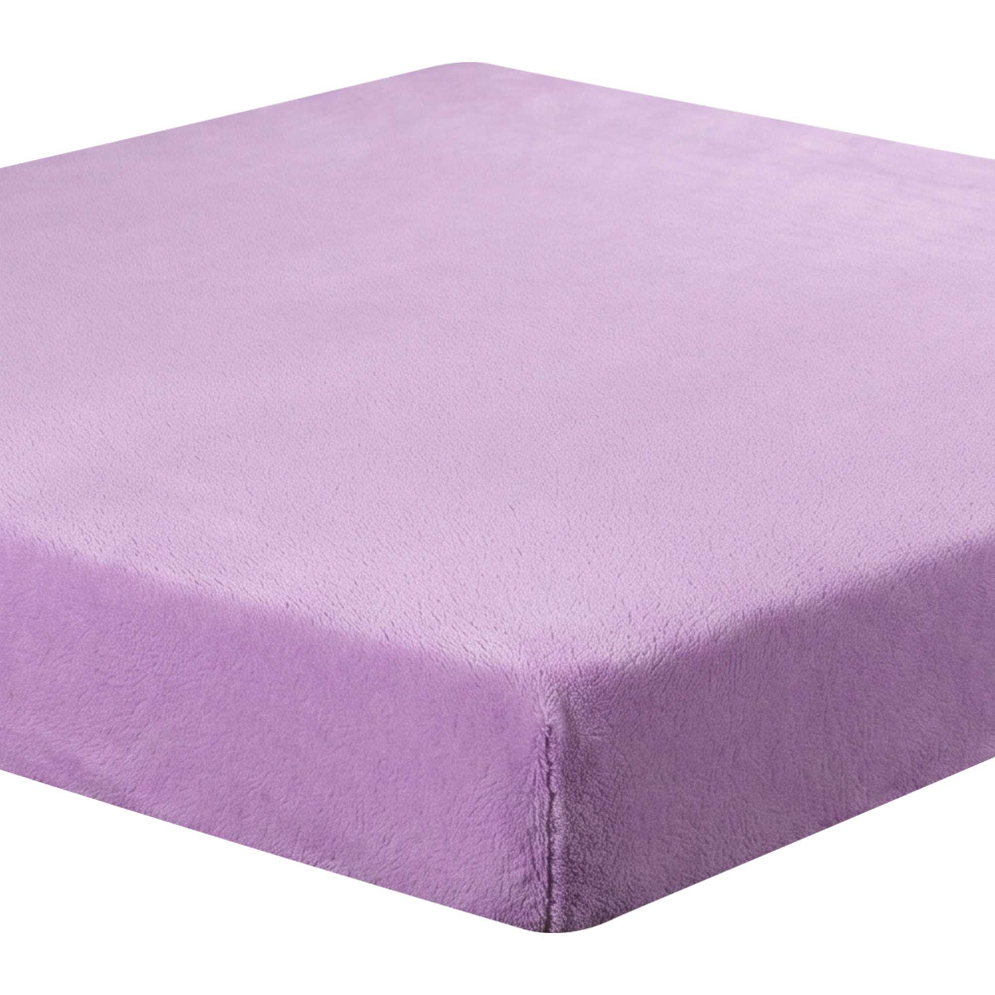 Napínací prostěradlo mikroplyš fialové