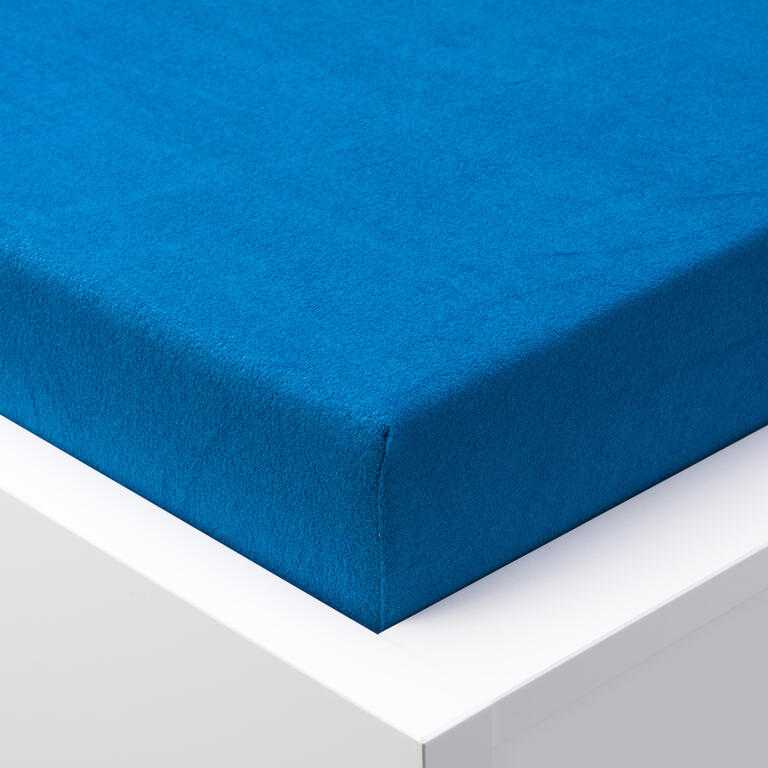 Cearşaf cu elastic frotir EXCLUSIVE de culoare albastru regal