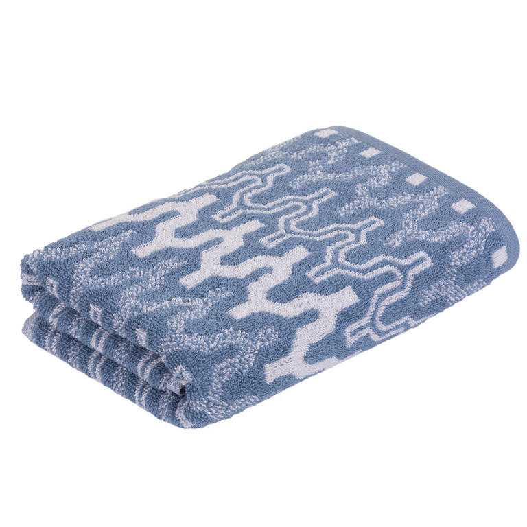 Froté osuška MARRAKECH Chevron modrá 75 x 150 cm