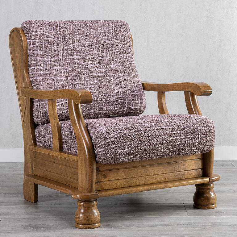 křeslo s dřevěnými rukojeťmi (š. 40 - 70 cm)