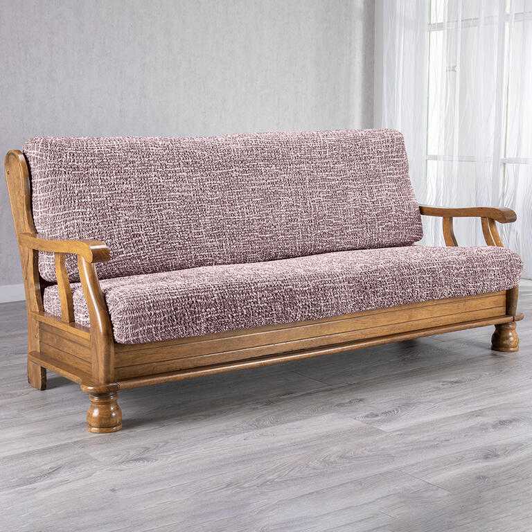trojkřeslo s dřevěnými rukojeťmi (š. 150 - 200 cm)
