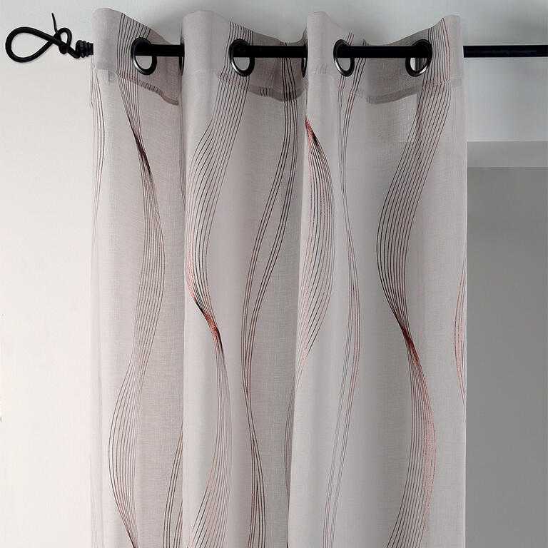 Zasłona dekoracyjna ERIKA beżowa 135 x 240 cm