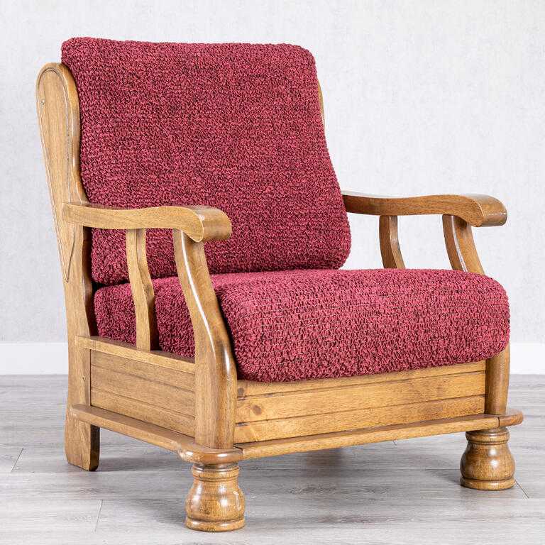 křeslo s dřevěnými rukojeťmi (š. 40 - 70 cm)