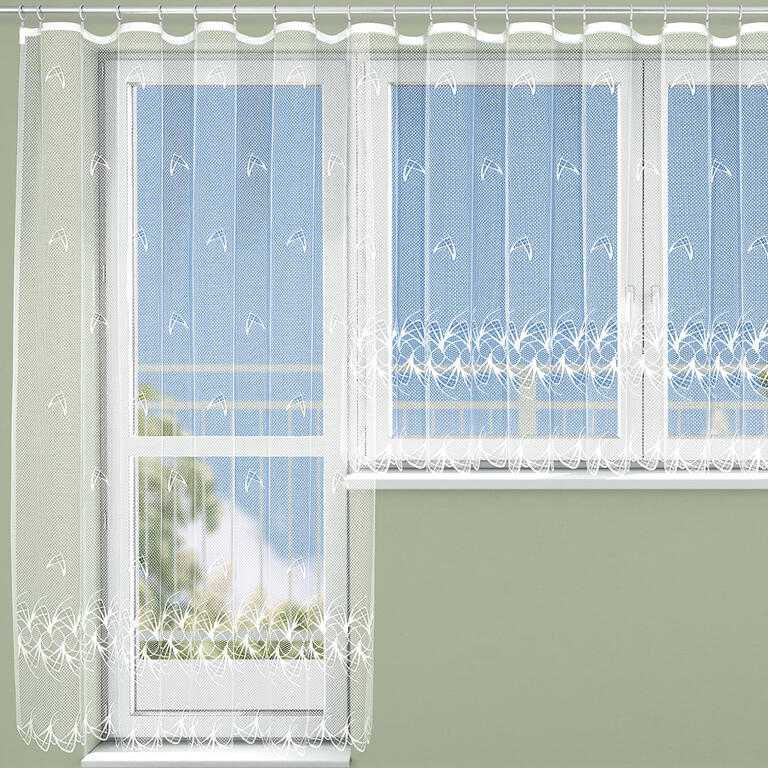 Gotowa firana żakardowa DAFNE - komplet na balkon