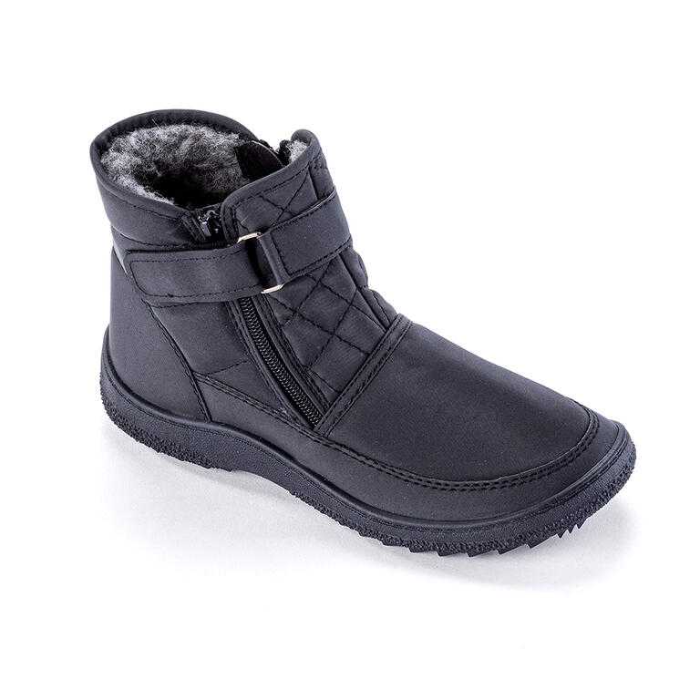 Męskie pikowane buty zimowe na suwak
