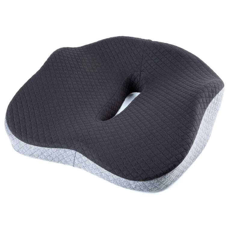 Ergonomiczne siedzisko z pianki memory czarno-białe