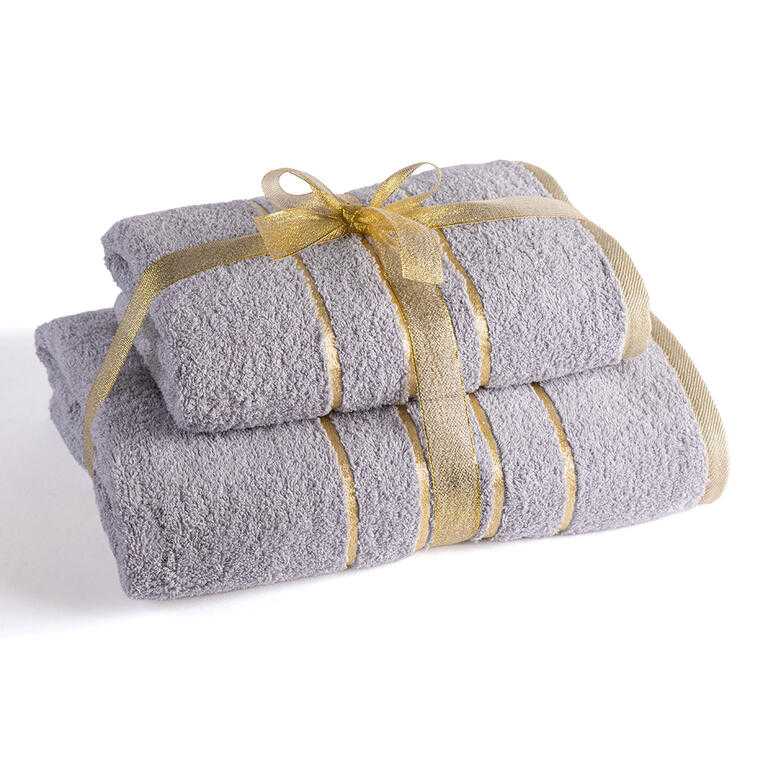 Set de prosop și prosop de baie din frotir LA PREȚ REDUS de 59,99 Lei