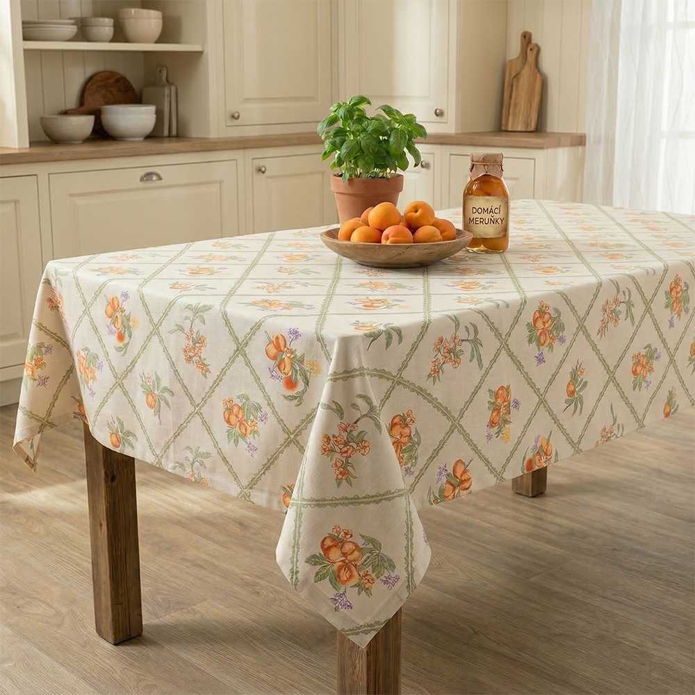 Ubrus s potiskem VINTAGE HARVEST 140 x 180 cm