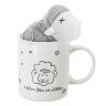 Porcelánový hrnek s plyšovým přívěskem OVEČKA,  390 ml