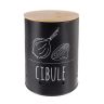 Kulatá plechová dóza CIBULE Black