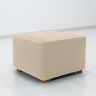 Super streczowe pokrowce HARMONIA śmietankowe pufa (40 - 60 cm)