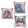 Zestaw 3 poszewek na poduszki LANTERNS 45 x 45 cm