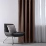 Zatemňovací záves blackout RESTILO tmavo hnedý 140 x 245 cm sada 2 ks