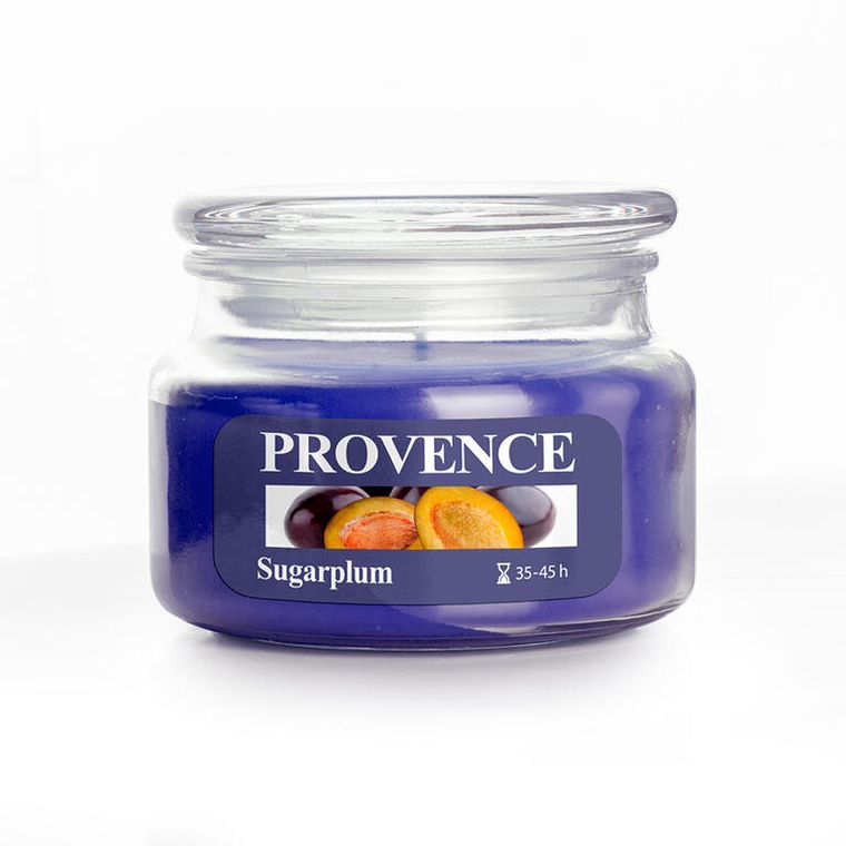 Provence Svíčka ve skle s víčkem Sugarplum 200 g