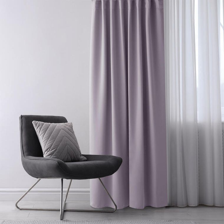Zatemňovací závěs blackout RESTILO růžovofialový 140 x 245 cm sada 2 ks